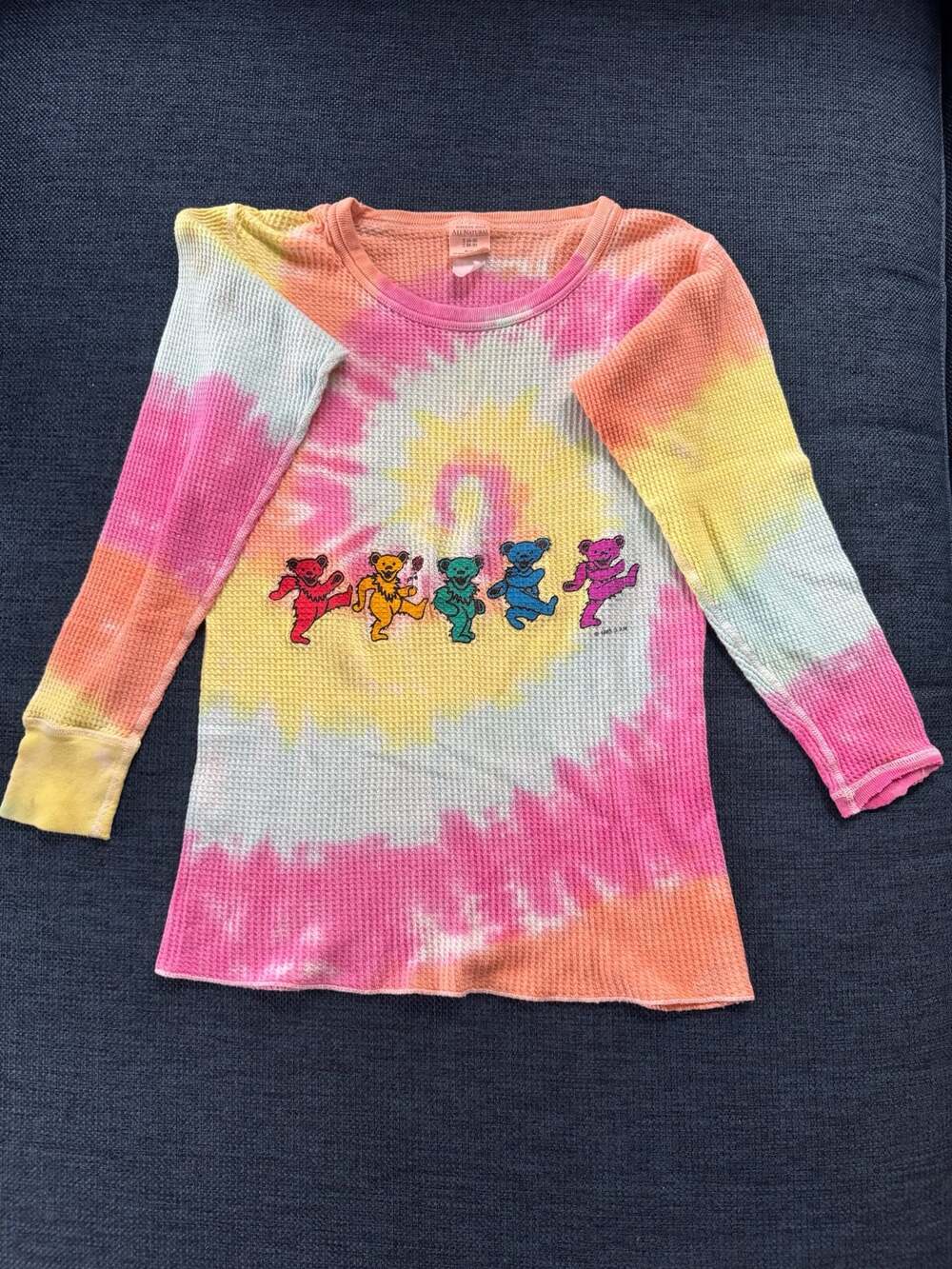 Vintage Morgan Mills Grateful Dead Dancing Bears Thermal Long Sleeve Shirt